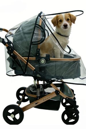 Large Transparent Pet Stroller Rain Cover