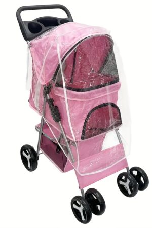 Transparent Pet Stroller Rain Cover